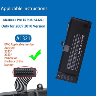 Batería para Apple portátil para Macbook Pro A1286 A1382 MC721 MC723 MB985 (4)