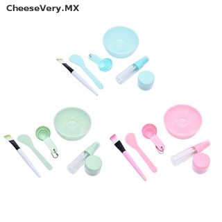 [cheesevery] 9 en 1 mascarilla facial herramientas de maquillaje para mujer kits de herramientas de maquillaje pincel maquiagem cuenco de mezcla [mx]
