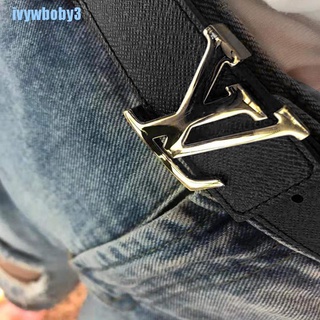 [IW] LV Belt Women Girl Fashion Leather Belt Metal Pin Buckle Waist Belts Waistband BO (1)