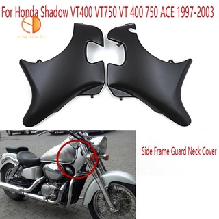 Cubierta de alambre de la motocicleta Cowl marco lateral de la guardia del cuello cubierta para Honda Shadow VT400 VT750 VT 400 750 ACE 1997-2003