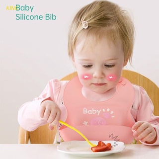 King Baby - baberos impermeables de silicona de grado alimenticio para recién nacidos