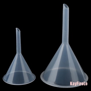 Kayfirele 60mm 90mm boca Dia laboratorio transparente blanco filtro de plástico embudo