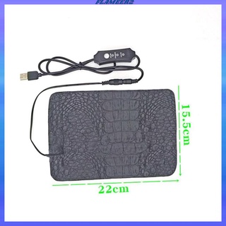 [FLAMEER2] Almohadilla De Calor Para Reptil USB , Pequeña Impermeable , Para Tortuga De Araña , 15 X 22 Cm