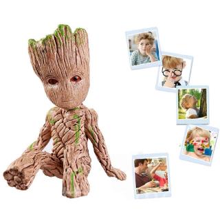[qc] bebé groot maceta de plástico neutro maceta inferior figuras árbol hombre lindo modelo de juguete