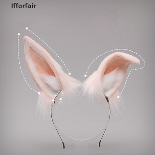 [iffarfair] diademas peludas conejo gato orejas headwear bunny hair hoop para halloween cosplay.
