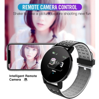 119 Plus Smart Watch Bluetooth impermeable reloj deportivo Smartwatch Monitor de frecuencia cardíaca presión arterial relojes hombres mujeres reloj de pulsera para (5)