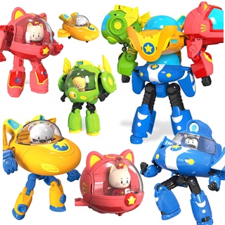 4 en 1 kid optimus prime transformador robot conjunto transformador robot coches deformación juguete mecha juguete con figura para niño regalo de navidad