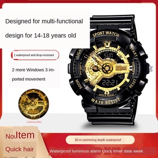 Reloj deportivo multifuncional para estudiantes masculinos y femeninos reloj despertador impermeable Simple reloj electrónico luminoso para estudiantes de primaria y secundaria