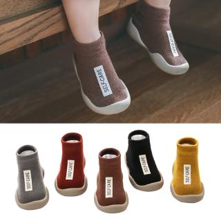 zapatos de rastreo de niño calcetines de bebé zapatilla de deporte suave suela de goma antideslizante en color sólido impermeable niños niñas zapatos de piso (1)
