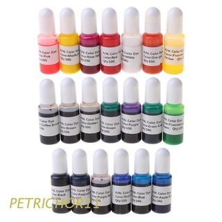 PETR 20 Colors Resin Dye Liquid Epoxy Resin Pigment Kit Non Toxic Resin Colorant for Resin Coloring Jewelry DIY Crafts Making