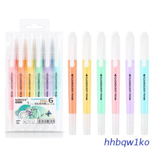 hhbqw1ko.mx Candy Color Highlighter Pen Double Headed Fluorescent Marker Pen School Supplies