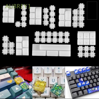 Aubrey1 teclados especiales reemplazar periféricos de ordenador teclados moldes para teclados de teclado para juegos teclado para arte de resina epoxi Clavier moldes manuales artesanías DIY Set mecánico teclas