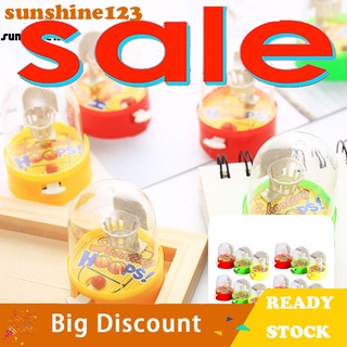 <Sunshine123> Mini juguete de baloncesto de Color aleatorio/juguete educativo portátil/juguete de baloncesto atractivo para niños