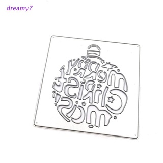 dreamy7 troqueles de metal con letras de navidad plantilla diy álbum de recortes tarjeta de papel