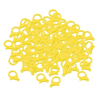 [brhellery] 100 Clips de plástico duro de plástico broches de langosta, lindo cordón broches de presión para llavero anillo de juguete cierre de cadena (6)