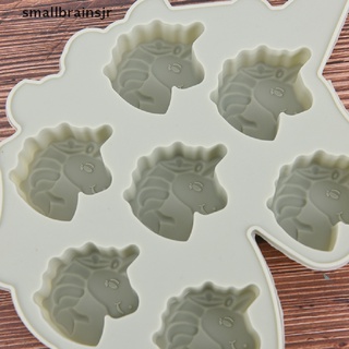 smbr 7 hoyos caballo con cuerno de silicona molde de pastel diy unicornios en forma de herramientas para hornear