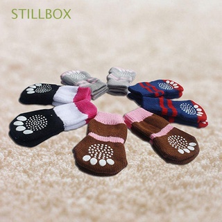 stillbox 4pcs calcetines mini parte inferior caliente de moda de punto pequeño antideslizante cachorro tejido skid