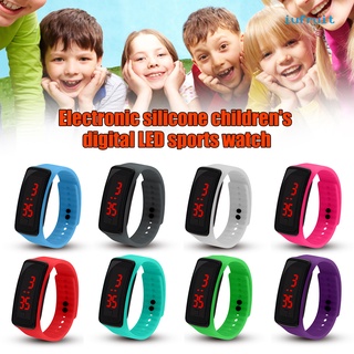 IU Children Kids Silicone Band LED Screen Electronic Digital Sports Wrist Watch