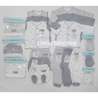 Paquete de ropa de bebé recién nacido esponjoso (0-3 meses) serie Ash