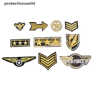 protección 1pc hierro coser parche militar soldado rango insignia bordada insignia salvaje