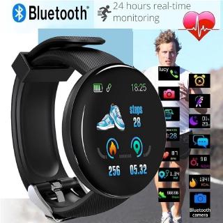 🌸Reloj inteligente Promotion D18 impermeable Redondo con Rastreador de ejercicio/reloj inteligente con Bluetooth para hombre-huanhua.mx