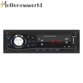 Hellonewworld SWM-1028 unidad de cabeza DIN única tarjeta TF USB AUX-in Auto estéreo FM receptor de Radio USB AUX FM receptor de Radio (1)