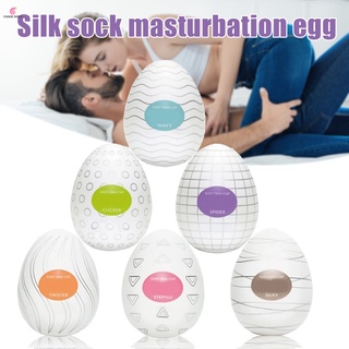 Masturbador masajeador Masculino con forma de huevo de silicona con saliencias/juguete Sexual desechable
