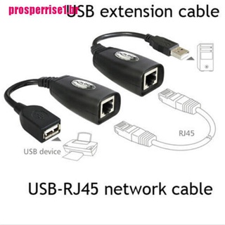 Ppbr set De extensión Usb Ethernet Rj45 Cat5E/6 cable Adaptador Lan Extensor/Repetidor