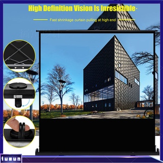 iu| 30 pulgadas micro proyector pantalla plegable pantalla de proyección tela para el hogar viajes al aire libre