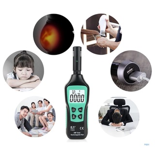 Haix Digital EMF Meter Handheld Electromagnetic Radiation Detector Temperature Test