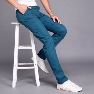 (28 ~ 38) gran tamaño de los hombres Casual pantalones de los hombres de la moda mono recto Slim Fit pantalón largo suelto estilo universitario