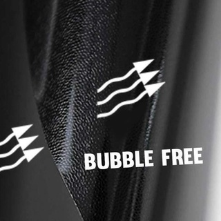 Calcomanía auto brillante de vinilo negro para coches con burbujas de aire (6)
