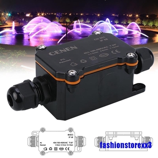 [COD]2 Way Outdoor Waterproof IP68 Electrical Cable Wire Connector Junction Box