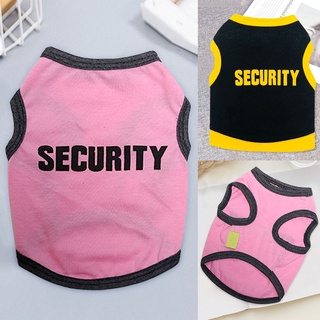 predowhen Dog Vest Letter Printed Breathable Cotton Fashion Puppy Vest for Daily Wear