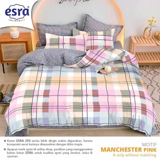 Cvc Esra - colcha de algodón (algodón, diseño de Manchester), color rosa