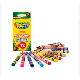 Crayón Escolar Redondo Estándar Caja con 12 Colores CRAYOLA