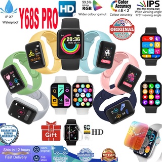 🔥ready stock🔥D20 Pro Smart Watch Y68S PRO Bluetooth Fitness Tracker Sports Watch Heart Rate Monitor Blood Pressure Smart Bracelet for Android IOS
