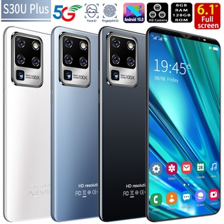 S30U plus Telefones Celulares Tela De 6.1 Polegada 8gb De Ram + 256g Rom Dual Sim Dual Espera Face Recognition Smartphone