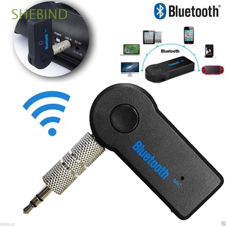 SHEBIND Home auriculares Bluetooth Mini inalámbrico Bluetooth 4.1 AUX receptor de Audio manos libres portátil adaptador de música estéreo Kit de coche