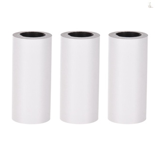 De 3 rollos de papel térmico autoadhesivo rollo de papel blanco sin BPA 57x30 mm sin papel de respaldo para PeriPage PAPERANG Poooli Phomemo bolsillo impresora térmica (1)