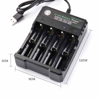 Cargador De batería 3.7v 18650 Usb carga independiente Portátil 18350 16340 14500
