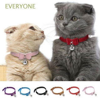 todos cachorro pajarita mascota perro con campana collar collar gato terciopelo ajustable correa de cuello/multicolor