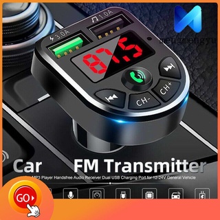 Reproductor MP3 inalámbrico para coche/Bluetooth/Radio de coche/manos libres/transmisor Dual USB Fm de carga rápida bte5 manos libres/teléfono/tarjeta de música para coche/receptor Fm (1)