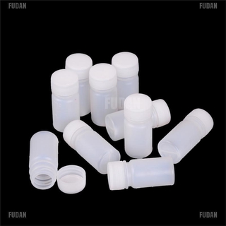 <fudan> 10 botellas de plástico reactivos de 10 ml de medicina muestra viales líquido titular herramienta útil (3)