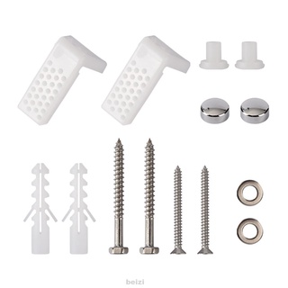 14 unids/set herramientas accesorios de baño de acero inoxidable resistente piezas de repuesto de fijación de tornillos de inodoro