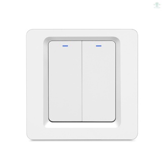 Zigbee interruptor de luz inteligente botón de luz inteligente vida/Tuya APP interruptor de pared de Control remoto Compatible con Alexa Google Home para Control de voz