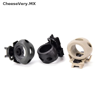 [cheesevery] adaptador de abrazadera para casco táctico de montaje de linterna militar airsoft [mx]