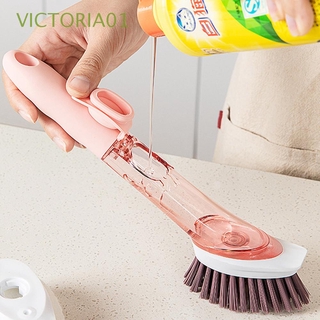victoria01 cepillo de limpieza líquido automático olla herramientas de limpieza de platos cepillo de descontaminación herramientas de esponja multifuncional limpiador artículos del hogar suministros de cocina/multicolor