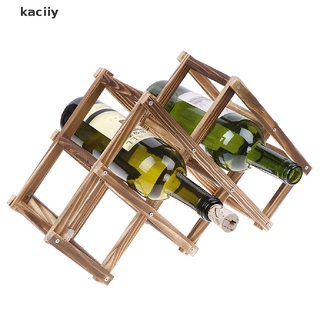 kaciiy - estante de madera para vino tinto (5/6/10, soporte para botellas, barra, estante plegable mx) (6)