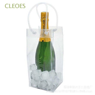 cleoes refrigeradores de vino caliente plegable accesorios de vino cubos de hielo enfriador de vino de navidad cubo de verano cerveza bolsa de hielo/multicolor